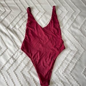 Myra Elle Burgundy One-Piece Swimsuit